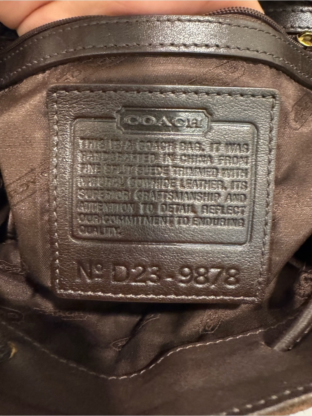 Vintage Coach Suede 9878 Leather Women's Drawstring Bucket Brown
Small Backpack - Picture 2 of 11